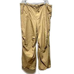 Cotton On Parachute Pants Climbing Hiking Tan Gorpcore Outdoor Womens sz 10